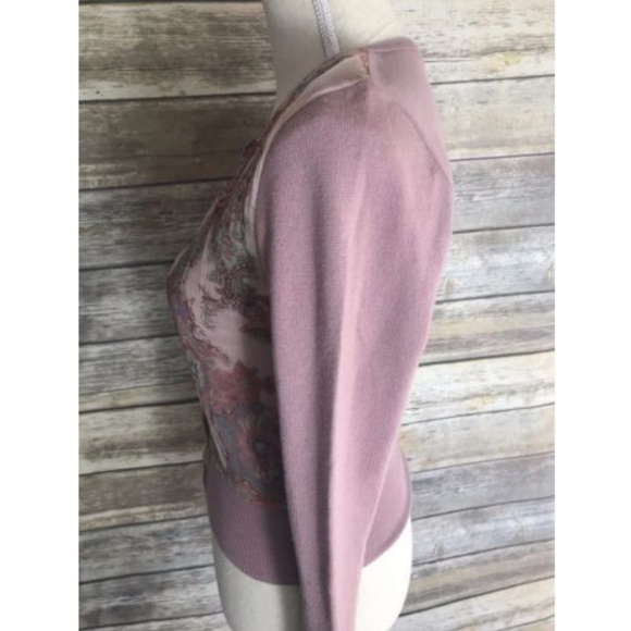 Bruno Manetti | Mauve Cashmere Cardigan - Picture 3 of 5